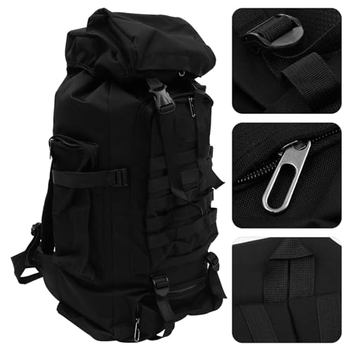 Mochila de senderismo impermeable Cabilock 80L negra miniatura 7