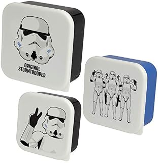 Set of 3 Lunch Boxes - The Original Stormtrooper M/L/XL Food Storage & Travel