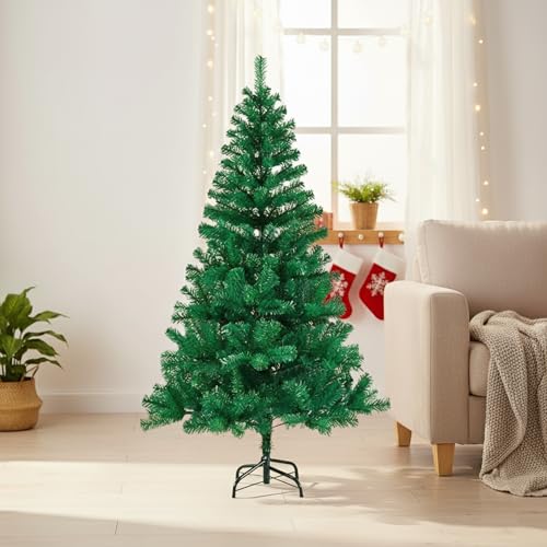 Image of CraftVatika Christmas Tree 5ft for Xmas Party Decorations, X Mas Tree for Home Office Table Decor, Christmas Party Decoration Items, Merry Christmas Decoration Tree with Stand for Xmas Decoration