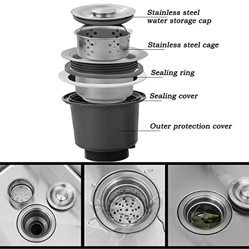 Évier utilitaire en acier inoxydable durable avec station de lavage de restaurant - 8