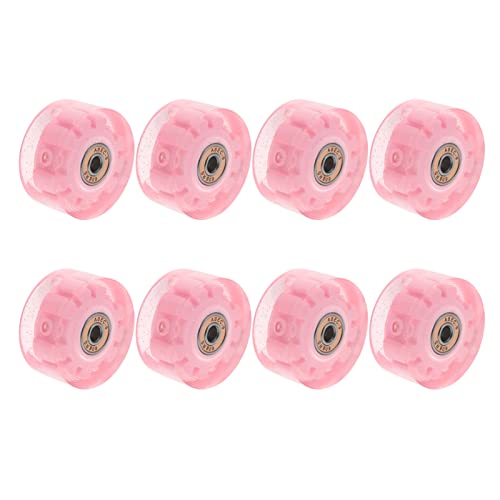 OSALADI 8pcs Roller Skate Wheels Pu Replacement Wheels for Smooth Skating Fun and Stylish Accessory for Boys and Girls and Adults Includes Bearings and Wrench