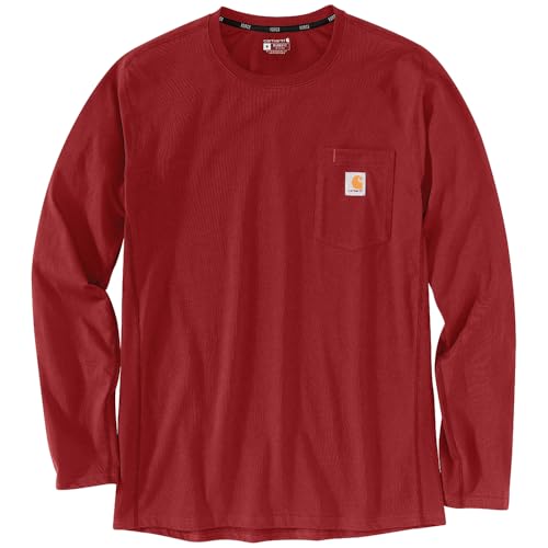 Image of Carhartt Men's Force Relaxed Fit Midweight Long-Sleeve Pocket T-Shirt
