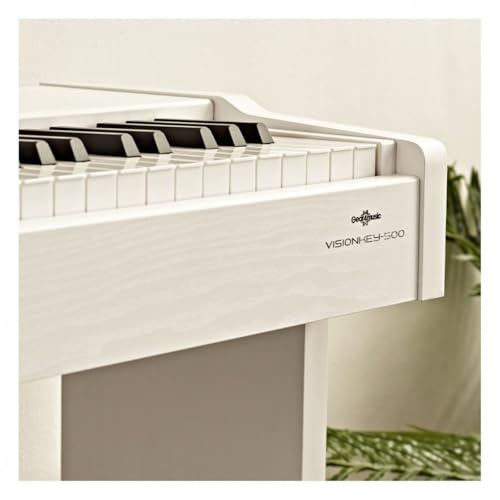 VISIONKEY-500 Pianoforte Digitale 88 Tasti Pesati Dimensione Completa Meccanica Della Tastiera Bianco Con Panca - 6