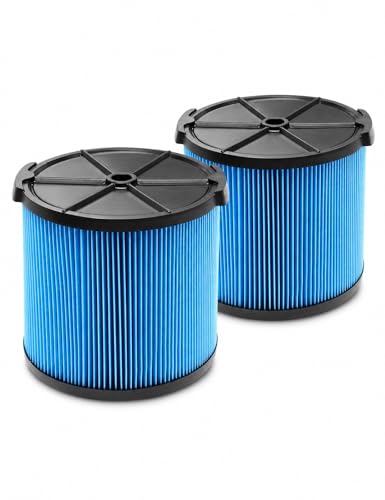 2-Pack VF3500 Replacement Filter for Ridgid 3-4.5 Gal Wet/Dry Shop Vacs