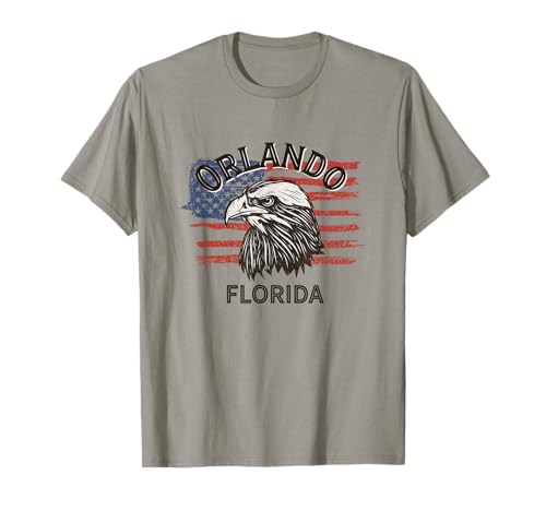 Retro Eagle USA Flag Florida - Vintage Orlando T-Shirt