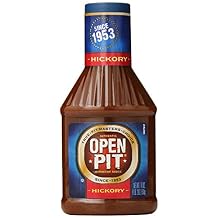 Open Pit Blue Label Barbecue Sauce - 18 Ounce Squeeze Bottle Pack of 4 Hickory