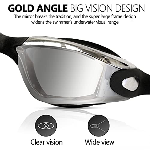 Swimming Goggles,Anti-Leak, Anti-Fog, Anti-Ultraviolet, Wide Field Of View Triathlon Swimming Goggles, Adjustable Swimming Goggles, Suitable For Adult Men, Women, Teenagers #TOP2