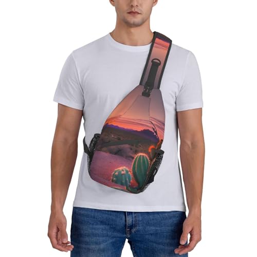 Mochila cruzada urbana YQxwJL con diseño Cactus Desert miniatura 7