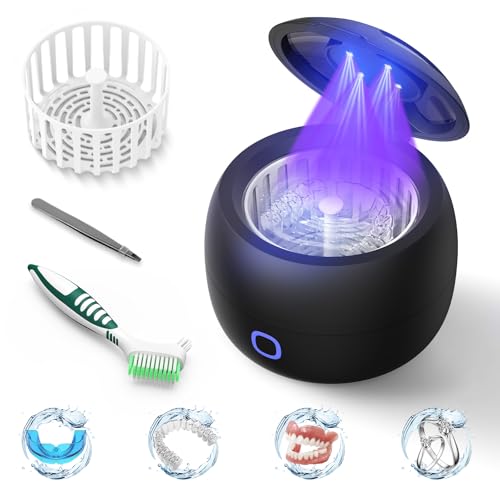 2025 Ultrasonic Retainer Cleaner Machine – 45kHz Retainer Cleaner for Night Guards, Mouth Guards,...