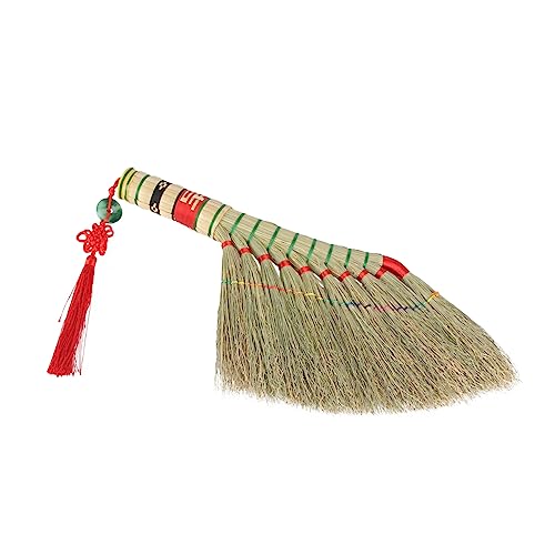 FRCOLOR 1pc Kang Broom Multi-Purpose Small Broom Cleaning Small Broom Old-Fashioned Bed Broom Mini Broom for Home Compact Cleaning Broom Household Cleaning Broom Blessing Broom Pendant