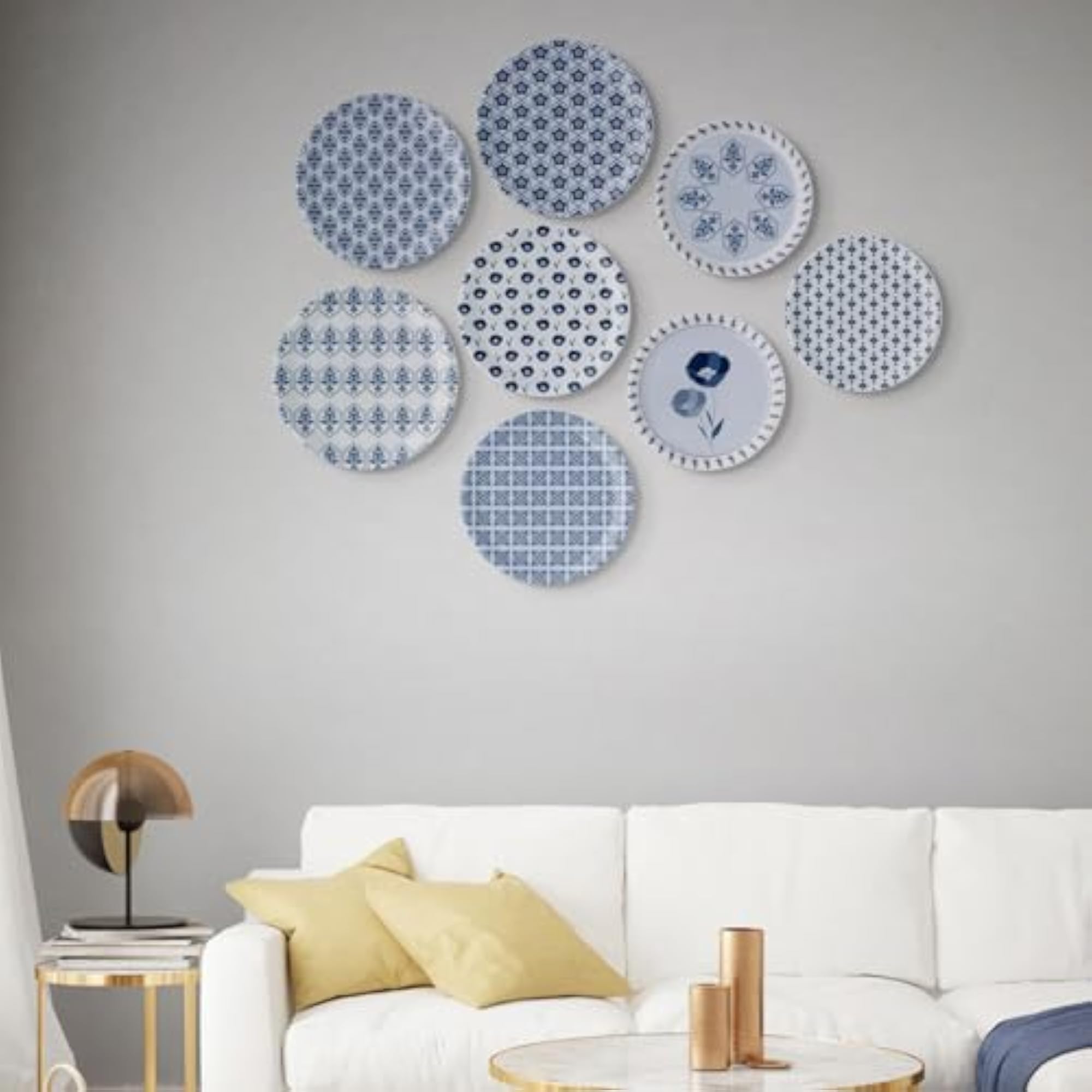 Abstract Geometry Decorative Porcelain Wall Plate