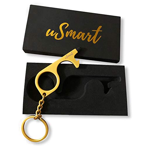 Hygiene Hand Brass Clean Key, No Touch Door Opener hygienic Tips