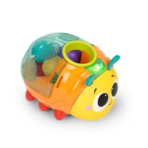 Image of Bright Starts Spin 'n' Chase Bug Ball Popper Toy with Lights & Music, Crawling Baby Toy Encourages Movement & Motor Skills, Unisex, 6 Months+