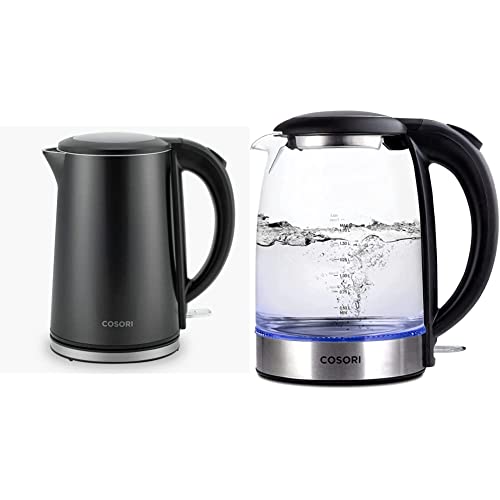 Calentador eléctrico Cosori acero inoxidable doble pared 1.5L