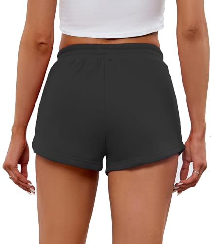 Gliantok 001 Womens Sweat Shorts Athletic Comfy Shorts High Waist Shorts Fall Fashion Clothes thumb #3