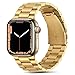 Produktbild Tasikar Armband Kompatibel mit Apple Watch Armband 41mm 40mm 38mm Prämie Edelstahl Metall Ersatz Armband für Apple Watch Series 8 Series 7 Series 6 Series 5 4 3 2 1 SE (Gold)