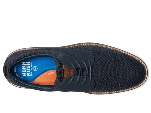 Nunn Bush Men's Griff Plain Toe Oxford Lightweight and Comfortable for All Occasions Knit Lace Up2