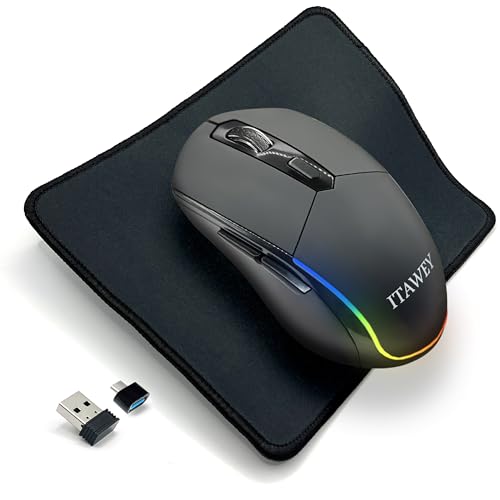 ITAWEY Bluetooth LED Mouse + Pad Combo - image 1