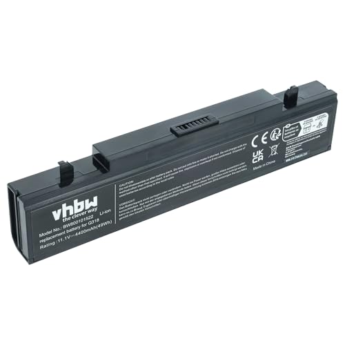 Batteria Li-Ion nera per serie SAMSUNG E, P, Q, R, RF sostituisce PB9NC6B AA, AA-PB9NS6B, AA PB9NC6W 4400mAh 11.1V