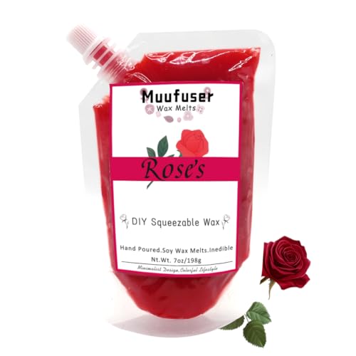 Muufuuser DIY Squeezable Soy Wax Candle,Handmade Eco-Friendly, Each 7 oz and 55 Hours Burn Time...
