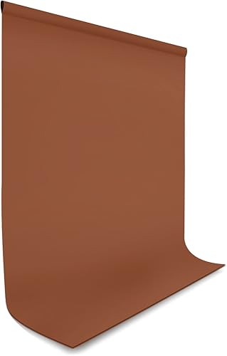 Miniatura 1 de Julius Studio Fondo de pantalla marrón de 10 x 10 pies, tela sintética más gruesa de 150 GSM para fotografía profesional, estudio de video, eventos,