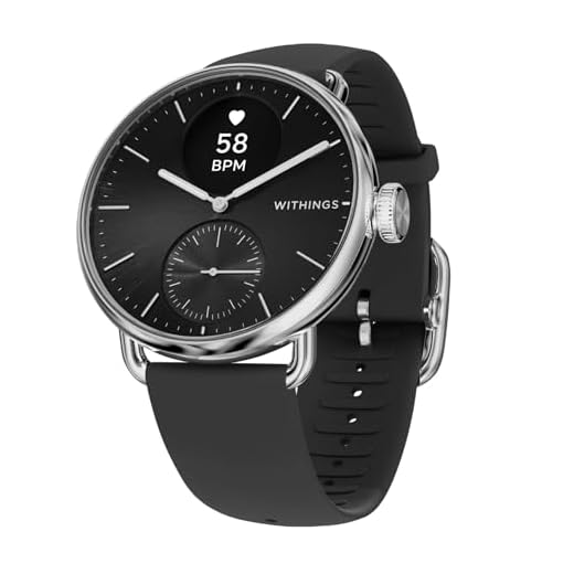 Withings ScanWatch 2, Hybrid Smartwatch Herzgesundheit für Männer & Frauen - EKG, SPO2, Temperaturüberwachung, Schlaftracking, Atemwegsgesundheit, Zyklustracking, 30 Tage Akkulaufzeit, iOS & Android