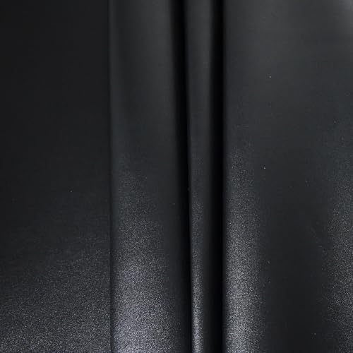 20"x 54"(50cm x 140cm) Faux Leather|Soft Smooth Surface Solid Faux Leather Fabric|1mm Thick Water Proof PU Nappa Leather Fabric for Furniture Decoration, DIY Crafts, Sewing, Etc.（Black） by Yoquare - Image 3