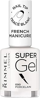 Rimmel - Vernis à Ongles Super Gel French Manicure - Couleur et Brillance - Longue Tenue - 090 Tip Whitener - 12ml