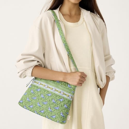Image of Vera Bradley Women's Premium Cotton Original Zip Hipster Crossbody Bag