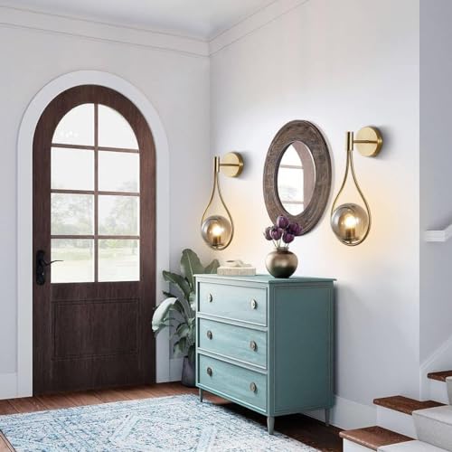 Image of Wall Lamp Chandelier Pendant Light, Home Decor for Bedroom, Living Room, Hallway, Cafe, Hotel, Restaurant (BAT Black Wall LAMP with LED Bulb Pack of 1)