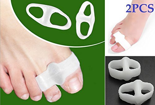 Gel Toe Separators Straightener Bunion Protector Corrector for Improving Foot Strength and Balance (2 pcs)