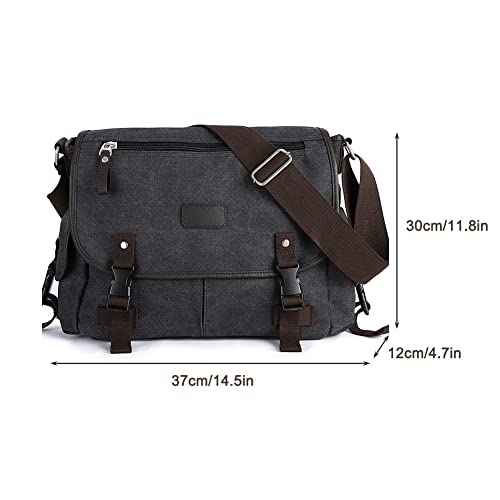 AIZHIYI Bolsa tiracolo masculina tiracolo feminina de lona mensageiro bolsa de ombro para laptop, Pr