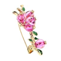 SAFIGLE broche kaki Épingle à revers à la mode broche d'automne goupille de sécurité pour vêtements bijoux de mode pour filles broche femme Alliage de zinc Violet,mauve