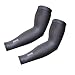 Arm Sleeves, Aegend Arm Sleeves UV Protection for Men Women Youth Arm Warmers for Cycling Hiking Golf Baseball Basketball Outdoor Sport Tattoo Cover Elbow Sleeves - 1 Pair, Black,White&Grey, 3 Sizes
