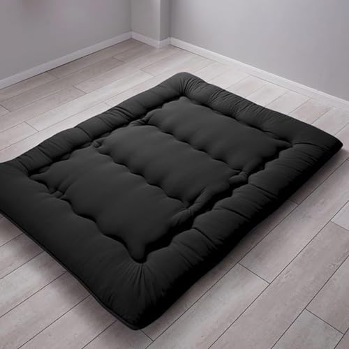 Colchón japonés plegable extra grueso para cama individual, 0,9 x 2,0 m, lavable, protector de colchón ajustable y cubrecolchón