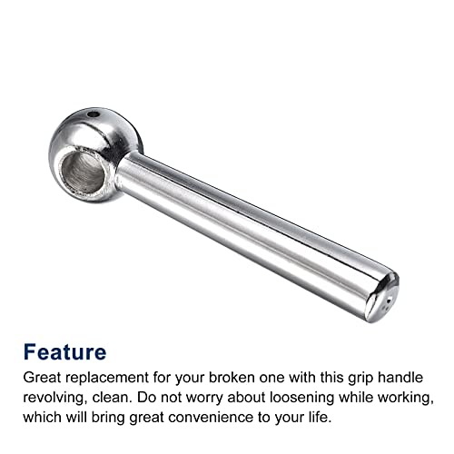 Image of uxcell Milling Machine Ball Table Handle, 1Pcs 12mm /0.47 inch Inner Hole Diameter, 100mm /3.94 inch Length Ball Crank Table Handle Revolving Handle Replacement Parts for Industry Accessory