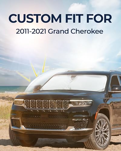 Image of for Jeep Grand Cherokee 2011-2021 Car Window Shades, 8pcs Privacy Sun Shade Set for Front Windshield Side and Rear Windows, Full Window Covers Keeps Vehicle Cool for Camping Napping