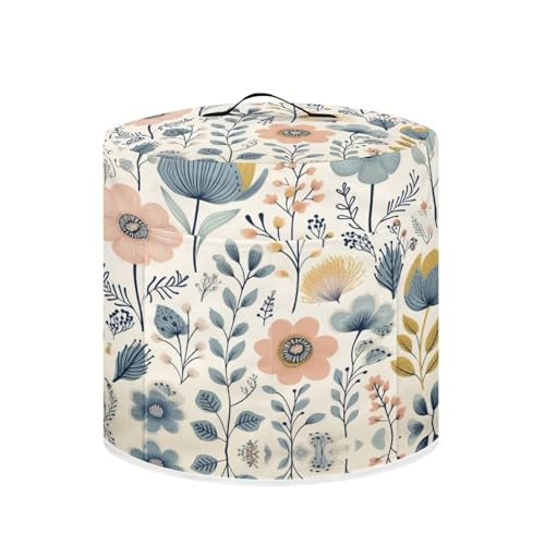 CREAMIC Wildflower Dust Cover Compatible with 6 qt Instant Pot and Extra Accessories, for Electric Pressure Cooker Rice Cooker and Air Fryer Insulated Protector Cover Keep Appliance Clean