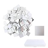 Reccisokz Adhesivo de pared espejo adhesivo de espejo de pared, decoración de pared (2 * 2 cm)