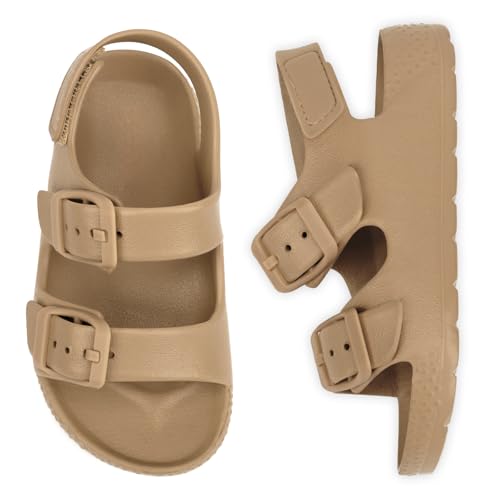 Image of ChayChax Toddler Boys Girls Double Buckle Sandals Children's Adjustable Back Strap Water Sandal