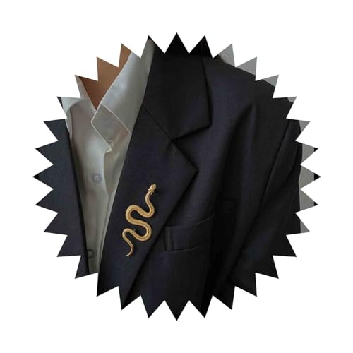 Cimenexe Broche Vintage Serpiente Broche De Oro Broche De Metal Serpiente Broche Retro Serpiente Broche Broche De Boda Broche De Solapa Banquete Insignia Alfileres Joyería Para Mujeres Y Niñas