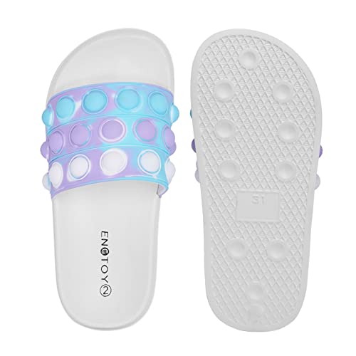 Image of Engtoy Kid Boys Girls Slides Sandals For Kid Unisex Child Slippers Lightweight Non-slip Open Toe comfort Shower Beach Funny Slide Sandals