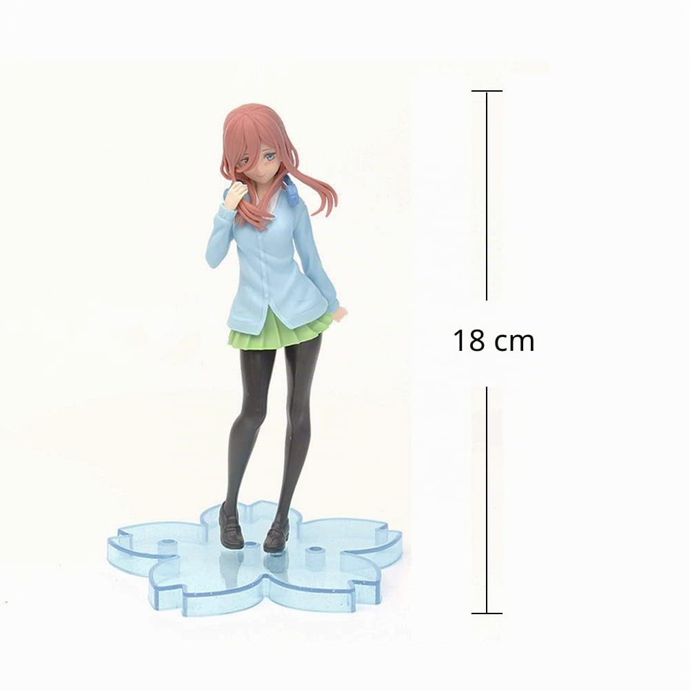 Juego de 5 figuras de acción de The Quintuplets de Nakano Ichika Nino Miku Yotsuba Itsuki, figura de niña, modelo de muñeca anime, adornos decorativos