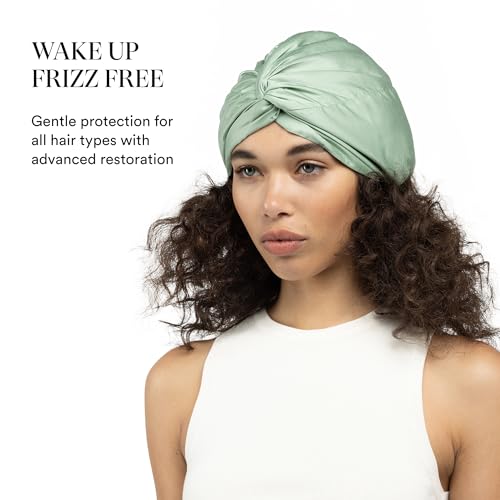 Image of Essentials by Clementine Organic Mulberry Silk Sleep Turban & Bonnet | Silver Ion & Organic Bamboo Silk Lining