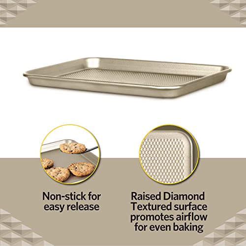 Glad Premium Nonstick Cookie Sheet - Heavy Duty Baking Pan with Raised Diamond Texture, Medium - image 2