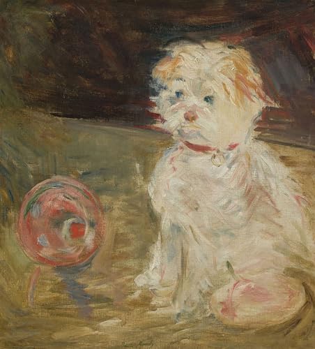 Pintura Lienzo de Berthe Morisot Cane con la palla Cuadro Mural Decorativo de Pared 60x90cm