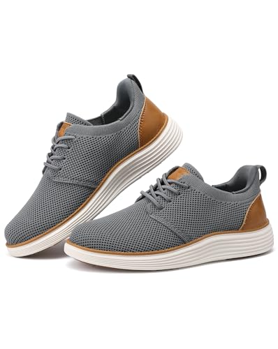 Image of VILOCY Boy's Slip On Casual Dress Sneaker Hands Free Fashion Shoes Comfortable Oxfords Mesh Tennis Breathable School Uniform Formal Church Shoes(Little Kid /Big Kid)