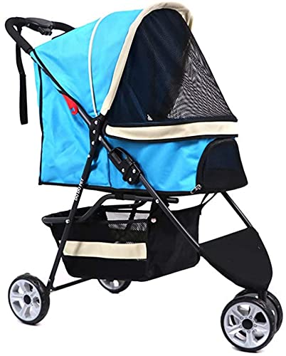 JKSVTF 3 Wheel Foldable Pet Stroller