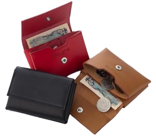 ミニ財布(ヌメ革・ブラック)