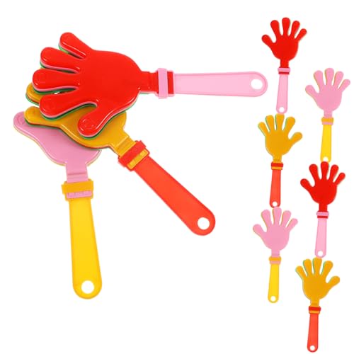 OFFSCH 20 Piezas Aplaudidores de Mano de Plástico Coloridos Fiestas Eventos Deportivos y Cumpleaños Divertidos Accesorios de Animación Seguros y Prácticos